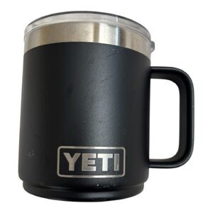 YETI Black and Silver Mug 10 oz